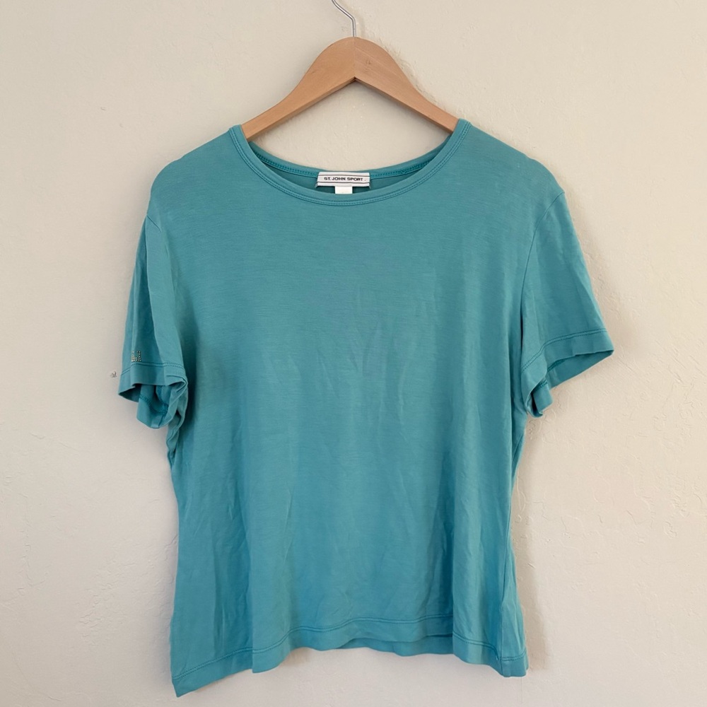 ST. JOHN sport crew neck tee